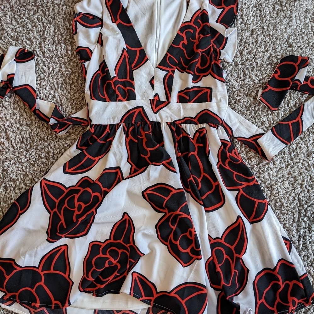 Flower Printed Sun Dress